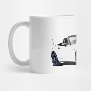 White Mazda Miata MX-5 Roadster Mug